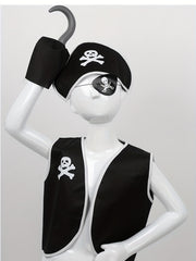 Boy's Pirate Costume Set for Halloween Party Performance
