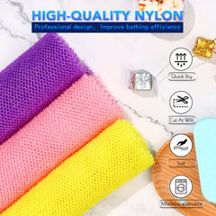 African Net Bath Sponge Exfoliating Shower Body Scrubber for Daily Use
