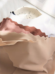 5pcs Seamless Solid Bikini Panties for Women