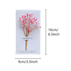 Dry Flower Greeting Card Birthday Father's And Mother's Christmas Halloween
