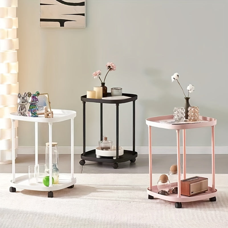 Double Layer Tray Table for Modern Sofa Side