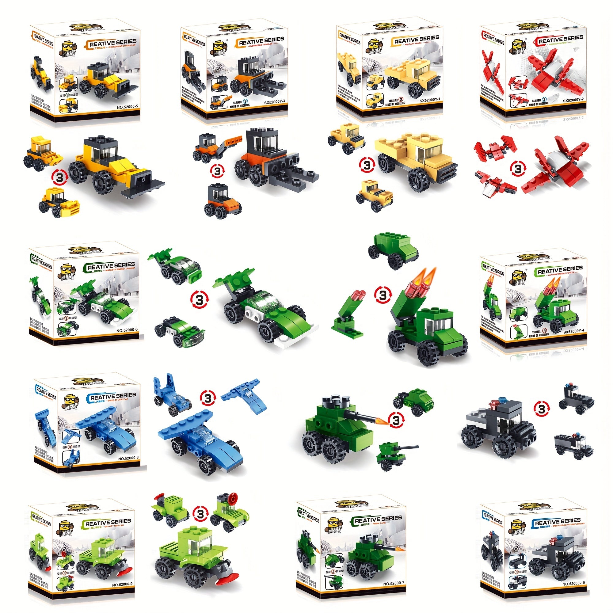 10 Building Block City Cars for Happy Christmas Halloween
