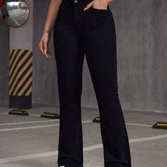 Casual Flared Leg Jeans