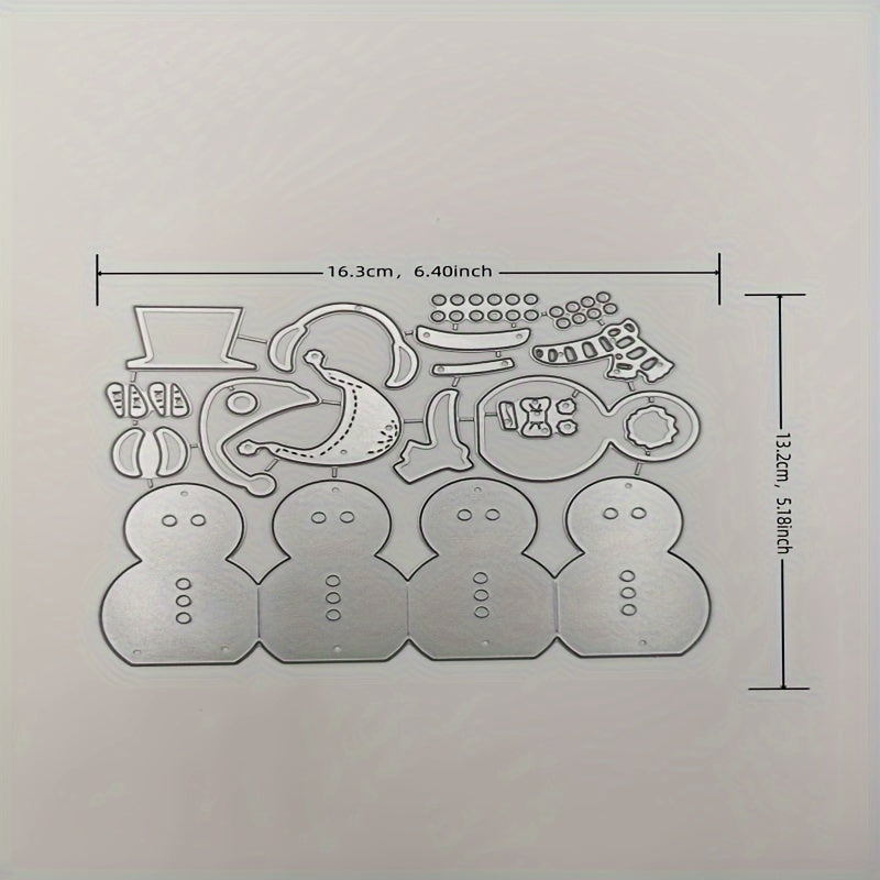 1pc Metal Cutting Dies Stencils for Card Making Snowman