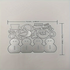 1pc Metal Cutting Dies Stencils for Card Making Snowman