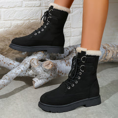 Warm Non-Slip Snow Boots Plush Lined Winter Boots