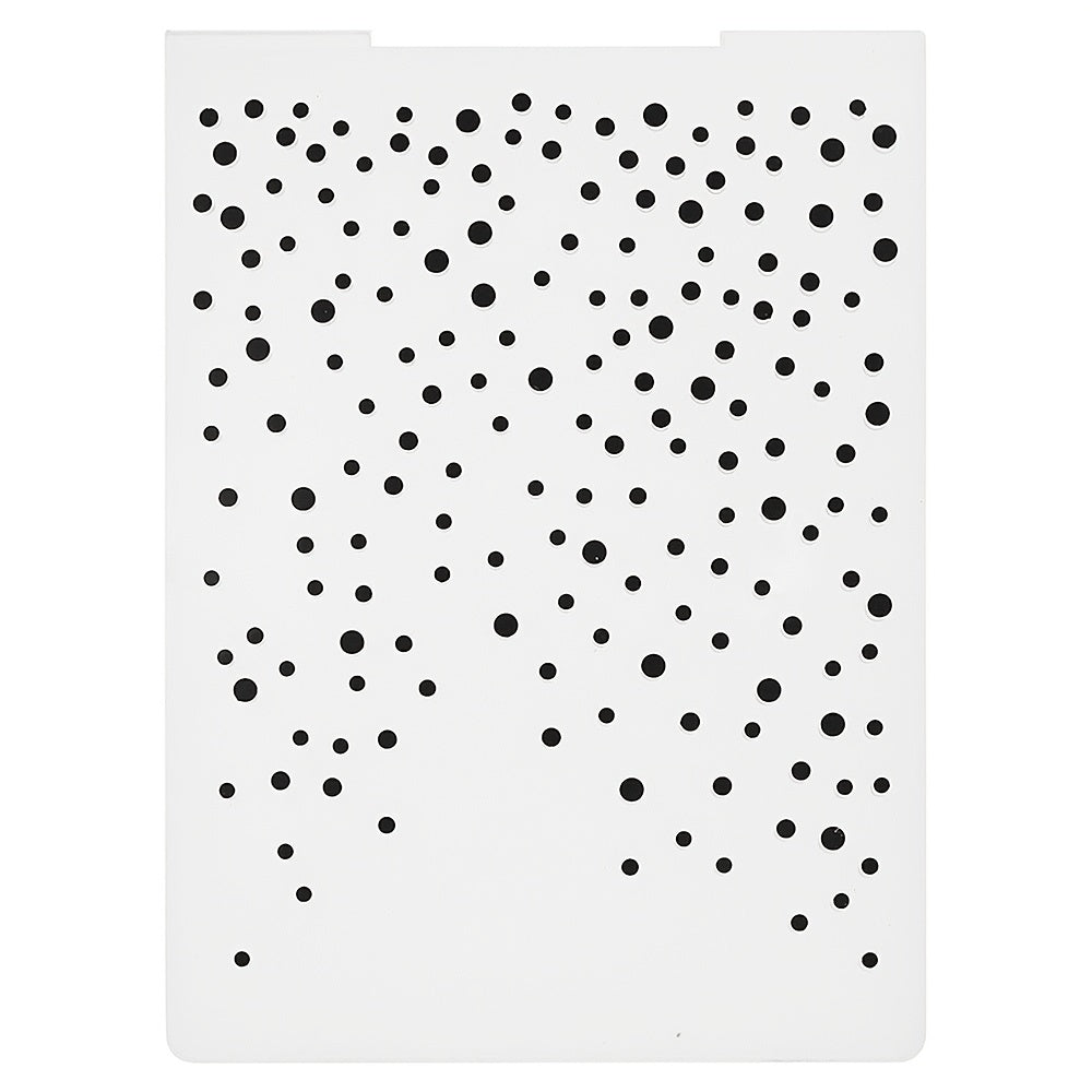 1pc Round Dot Wall Brick Plastic Concave convex Embossing Machine Template