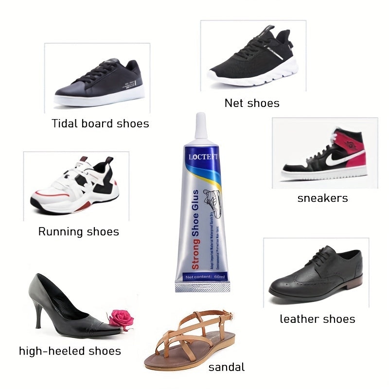Adhesive Shoe Glue Water Resistant Repair for Leather Sneaker