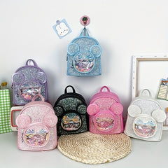 Sequin Big Ears Backpack For Boys Girls Casual Kindergarten School Bag