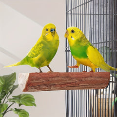 Wooden Bird Station Parrot Cage Perch Wood Platform Birds Cage Accessories