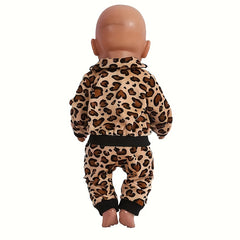 Leopard Print Doll Clothes Set - Fits 17 Inch Dolls
