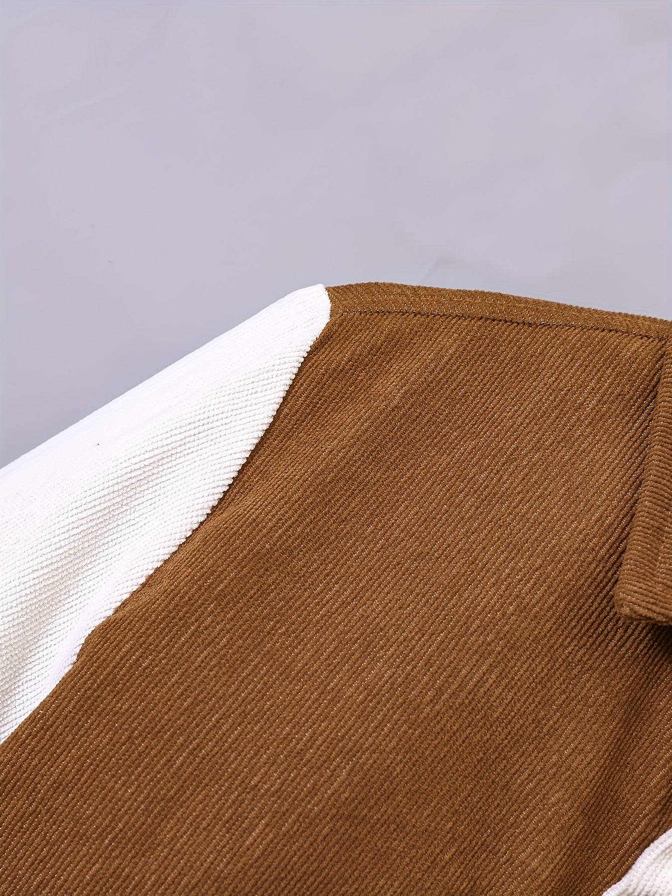 Boy's Corduroy Shirt & Sweatpants Set for Spring Fall