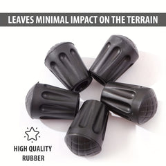 Trekking Pole Tips Replacement Protectors - 6pcs
