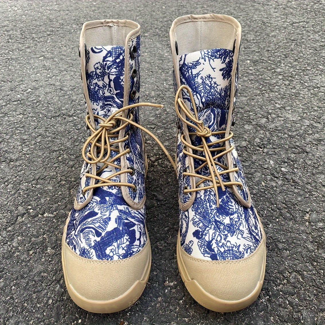 Men's Graffiti Style High Top Boots