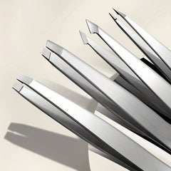 4pcs Eyebrow Tweezers Eyelash Clip Set Universal Eyebrow Shaping Pliers