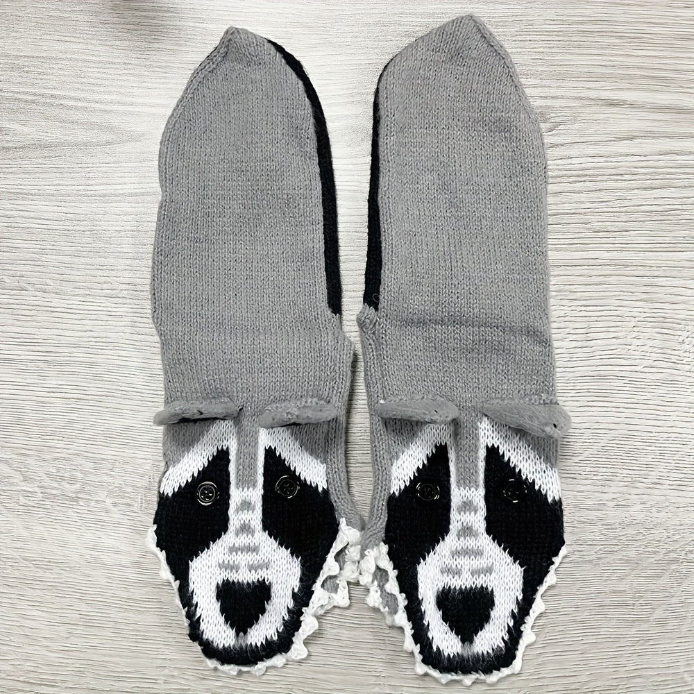 Wolf Socks Comfy & Warm Mid Tube Women Stockings Hosiery