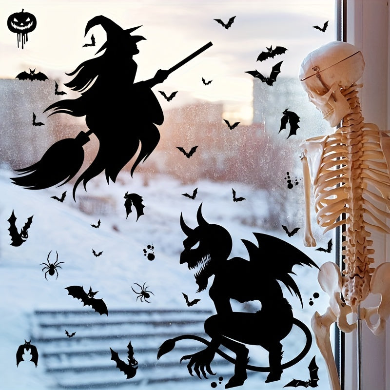 Halloween Window Cling Sticker Spooky Monster Decal