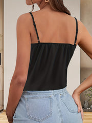 Lace Cami Top Spaghetti Sleeveless Women's Summer Top