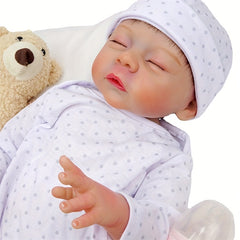 45 72 Cm Closed Eyes Reborn Doll Full Body Soft Vinyl Painted Doll