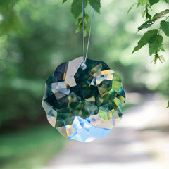 45mm Clear Flower Hanging Crystal Prism for Elegance at Home