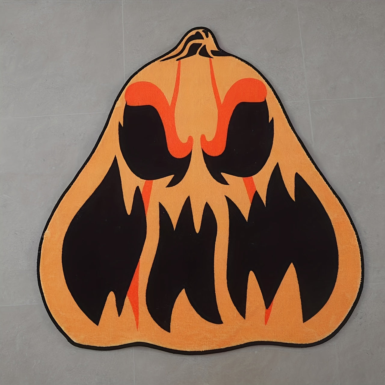 Horror Pumpkin Special Shaped Rug Halloween Home Decor