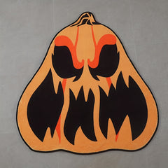 Horror Pumpkin Special Shaped Rug Halloween Home Decor
