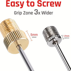 4pcs Brass Inflating Needles Heavy Duty Air Pump Needles for Balls