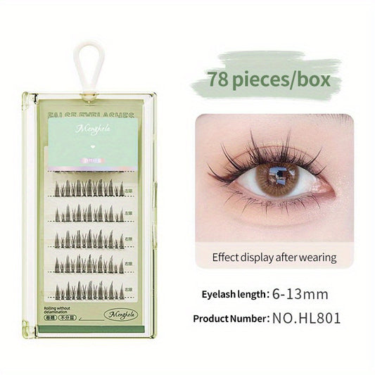 Segmented False Eyelashes for Natural Look