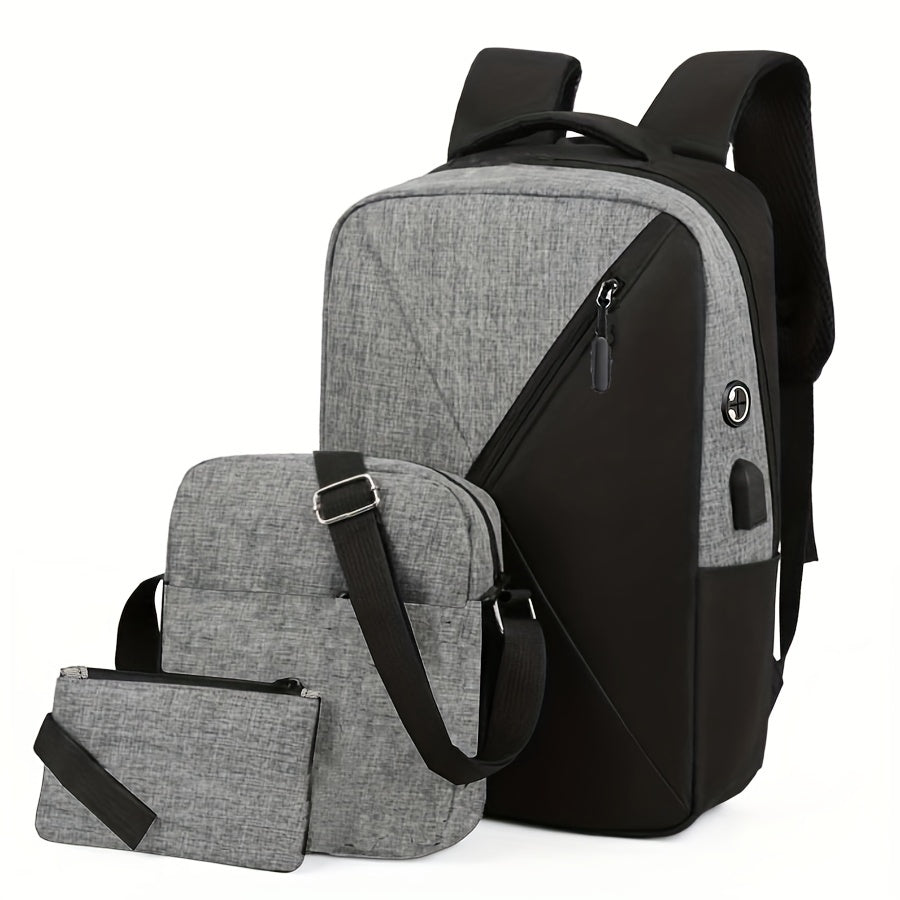 Men's Outdoor Sports Travel Backpack Set