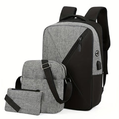 Men's Outdoor Sports Travel Backpack Set