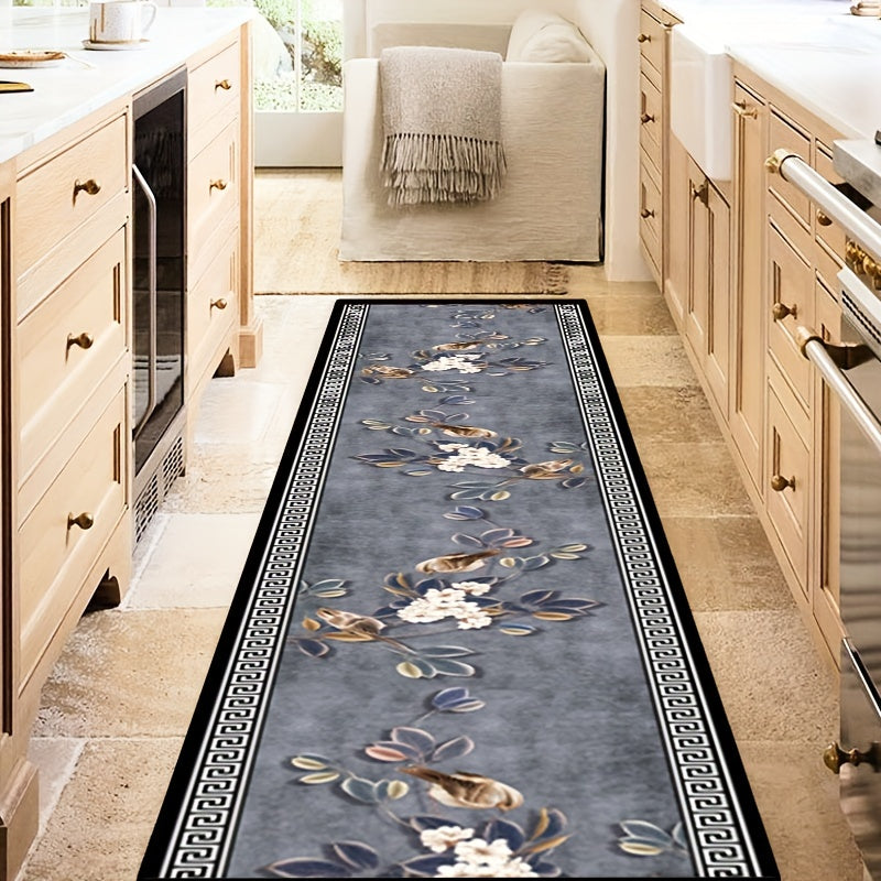 European Style Bedroom Bedside Rug Non Slip Hallway Rugs Living Room