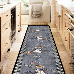 European Style Bedroom Bedside Rug Non Slip Hallway Rugs Living Room