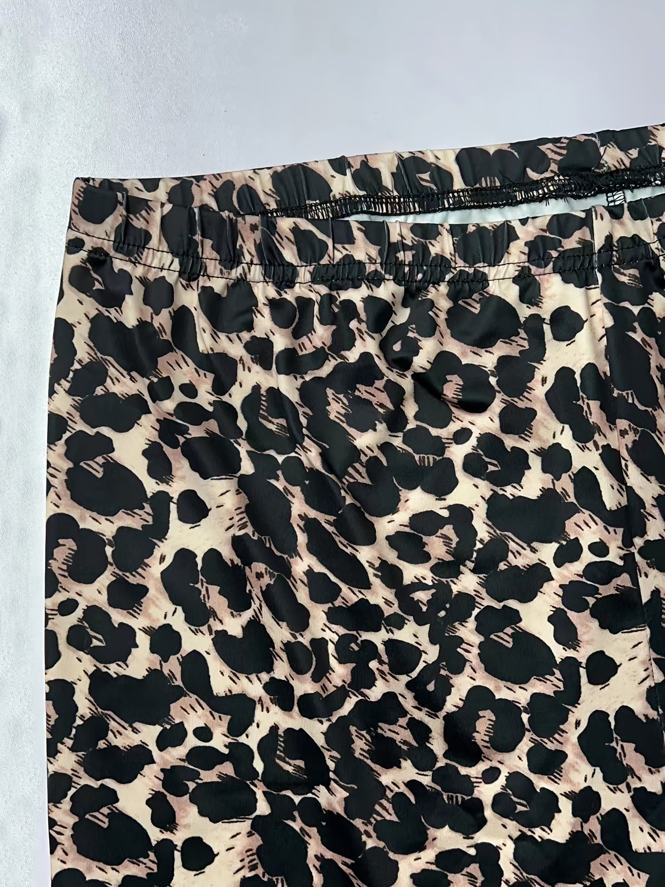 Leopard Print High Rise Plus Size Leggings