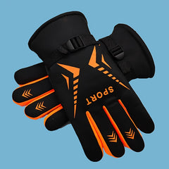 Men's Winter Cycling Gloves Windproof Warm Velvet Large Cotton Gloves