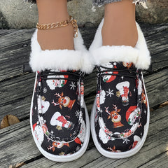 Women's Christmas Snow Boots Plush Comfort & Warmth