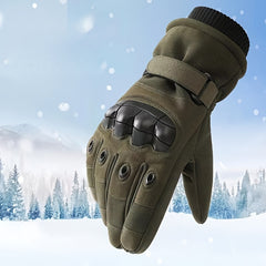 Fleece Lined Warm Keeping Sports Gloves for Winter Outdoors