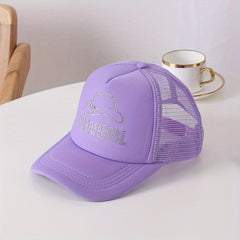 Rhinestone Decor Couple Baseball Cap Adjustable Candy Sun Hats