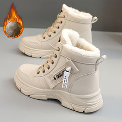 Women's Winter Snow Boots with Fleece Lining and Platform Sole