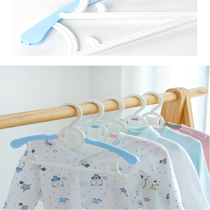 5pcs Bear Clothes Hanger Telescopic Clothes Support for Kids