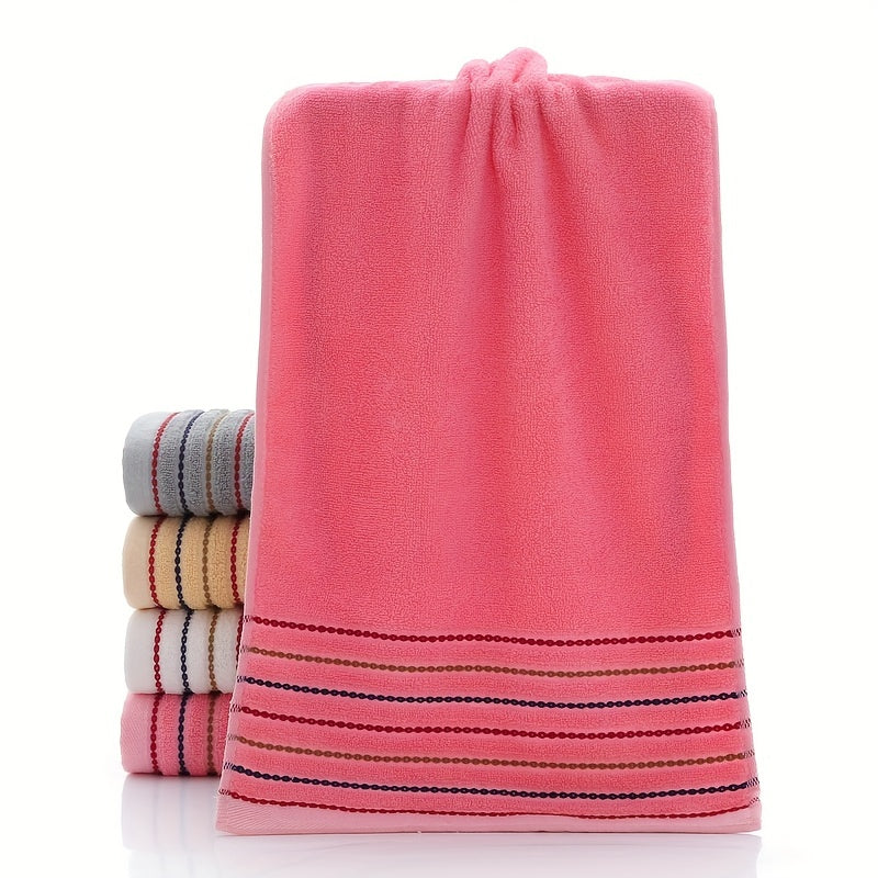 4pcs Striped Hand Towels Set Soft Cotton Face Towel Highly Absorbent