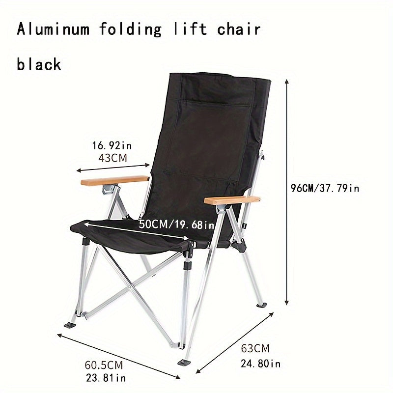 Portable Folding Recliner Chair for Camping Beach Fishing