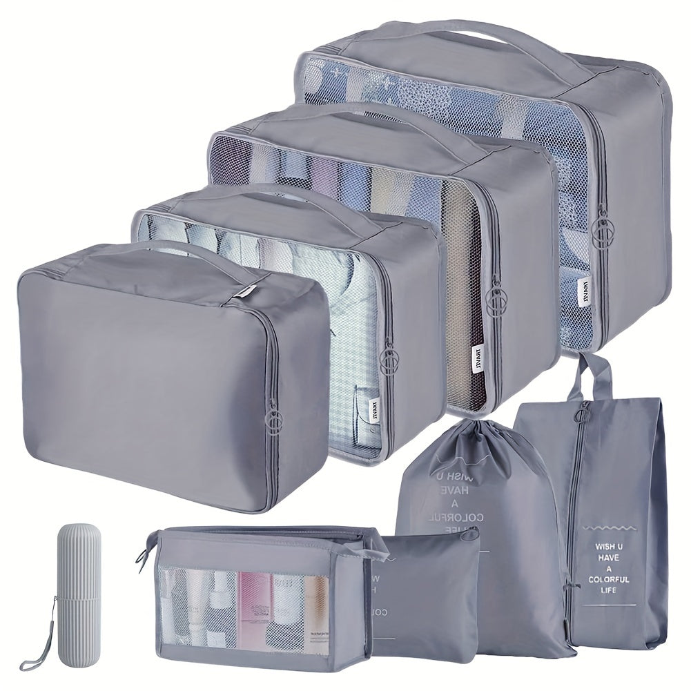 9 PCS Travel Luggage Bags Dustproof Clothes Bags