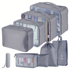 9 PCS Travel Luggage Bags Dustproof Clothes Bags