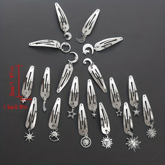6PCS Creative Hair Clip Set Halloween Theme Non Slip Hair Accessories