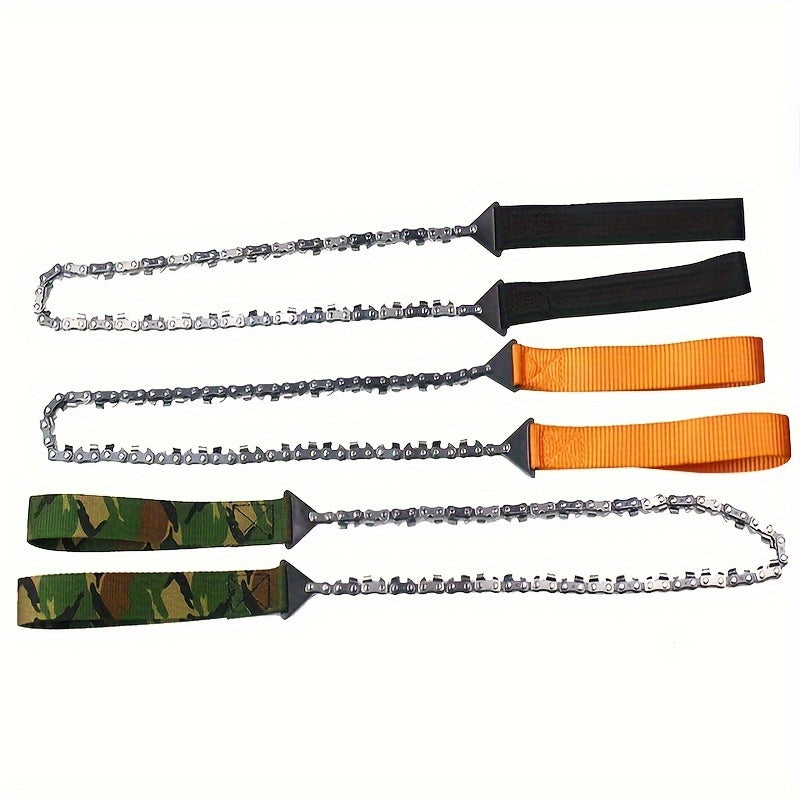 Portable 11-Tooth Steel Hand Chain Saw 24 inch Garden Pruning Tool