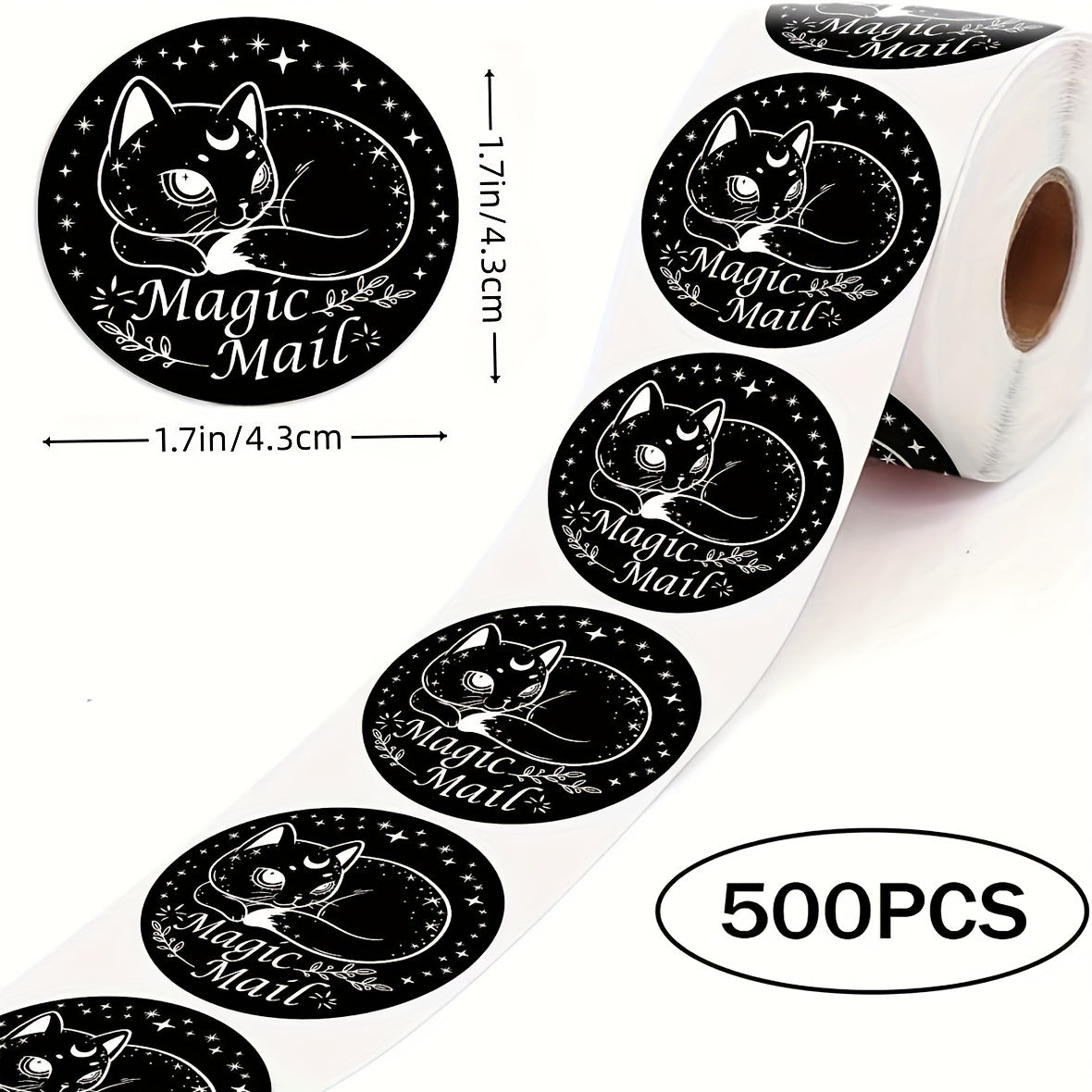 Magic Mail Kitten Stickers Thank You Fun Envelope Stickers