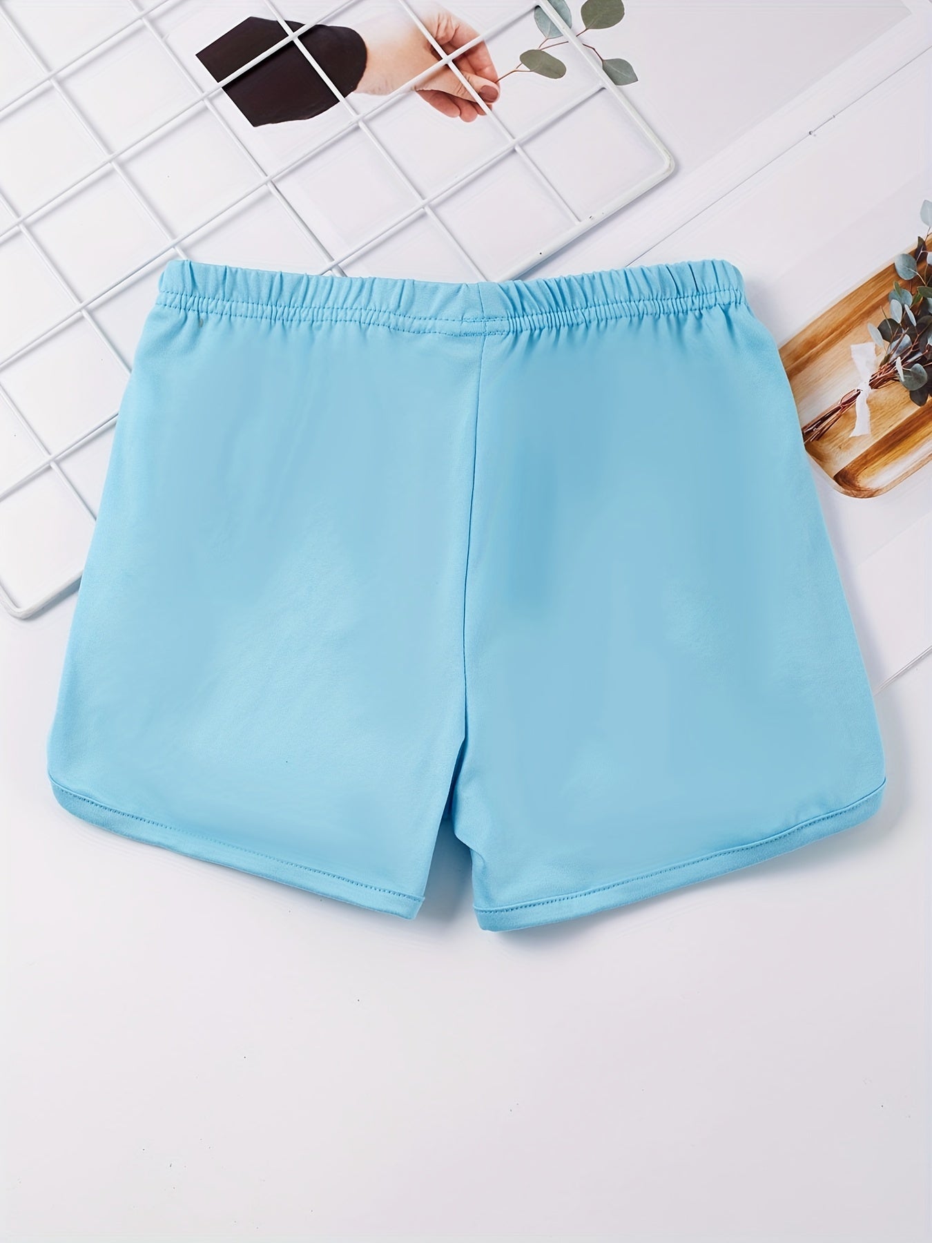 Toddler Girls Bow Elastic Waist Casual Track Shorts Kids Summer Clothes