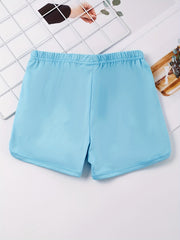 Toddler Girls Bow Elastic Waist Casual Track Shorts Kids Summer Clothes