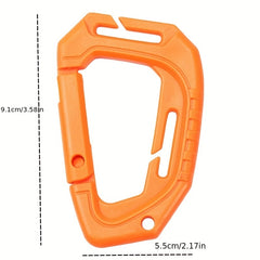 D-Shaped Carabiner Keyring for Backpacking