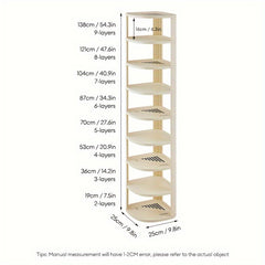 Narrow Shoe Rack Household Doorway Storage Dorm Room Organizer